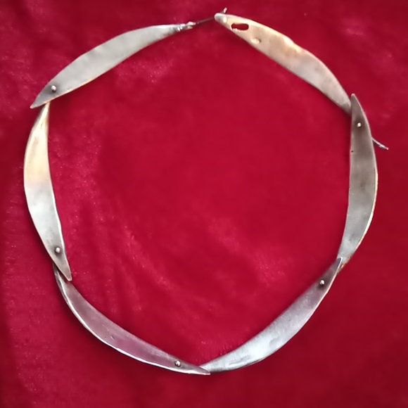 Silver Seasons Michael Michaud 925 Silver Eucalyptus Leaf Collar Necklace - Picture 6 of 7